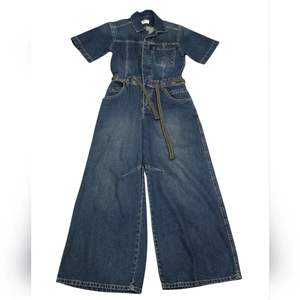 Revolve x We The Free Edison Wide Leg Coverall in Cerulean Skies - Picture 4 of 15